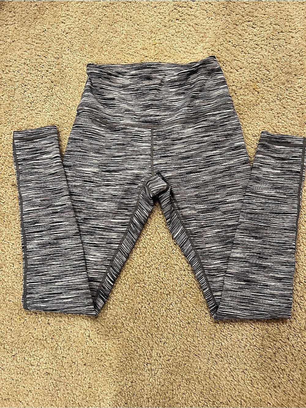 Zella Live In Space Dye High Waist Leggings Black & White Small